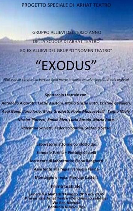 Immagine: locandina dello spettacolo "Exodus"